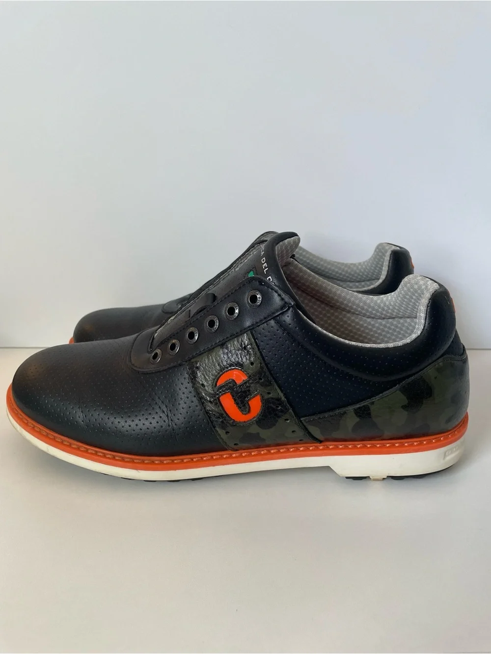 Duca Del Cosma men's golf shoes - US 10 - JL2 - BLACK/CAMOUFLAGE GREEN